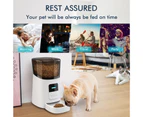 Advwin Pet Feeder WiFi, 6L Automatic Cat Feeder with App Remote Control, Programmable Auto Pet Feeder, Smart Timed Pet Feeder for Dogs and Cats