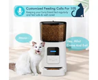 Advwin Pet Feeder WiFi, 6L Automatic Cat Feeder with App Remote Control, Programmable Auto Pet Feeder, Smart Timed Pet Feeder for Dogs and Cats