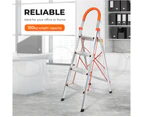 Traderight 4 Step Ladder Folding Aluminium Portable Multi Purpose Household Tool