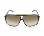 Carrera Grand Prix 2 Black on Clear/Brown Gradient Fashion Sunglasses 8O7/HA