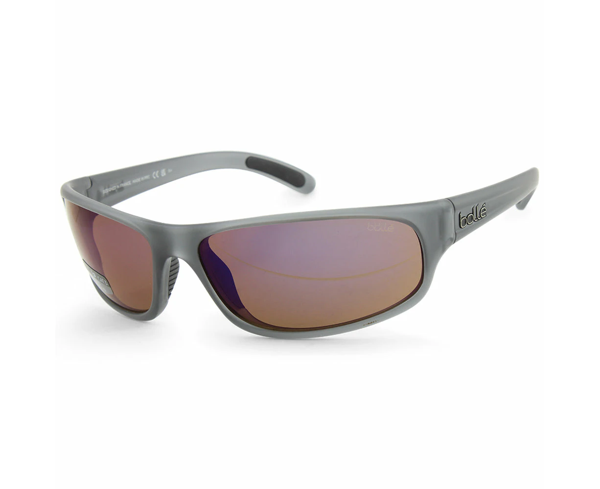 Bolle Anaconda Matte Grey Crystal/Brown Blue Men's Sports Sunglasses BS027001