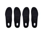 1st Care Men's Insoles 2 Pair Sports Orthotic Extra Support Sweat Absorbing - Black