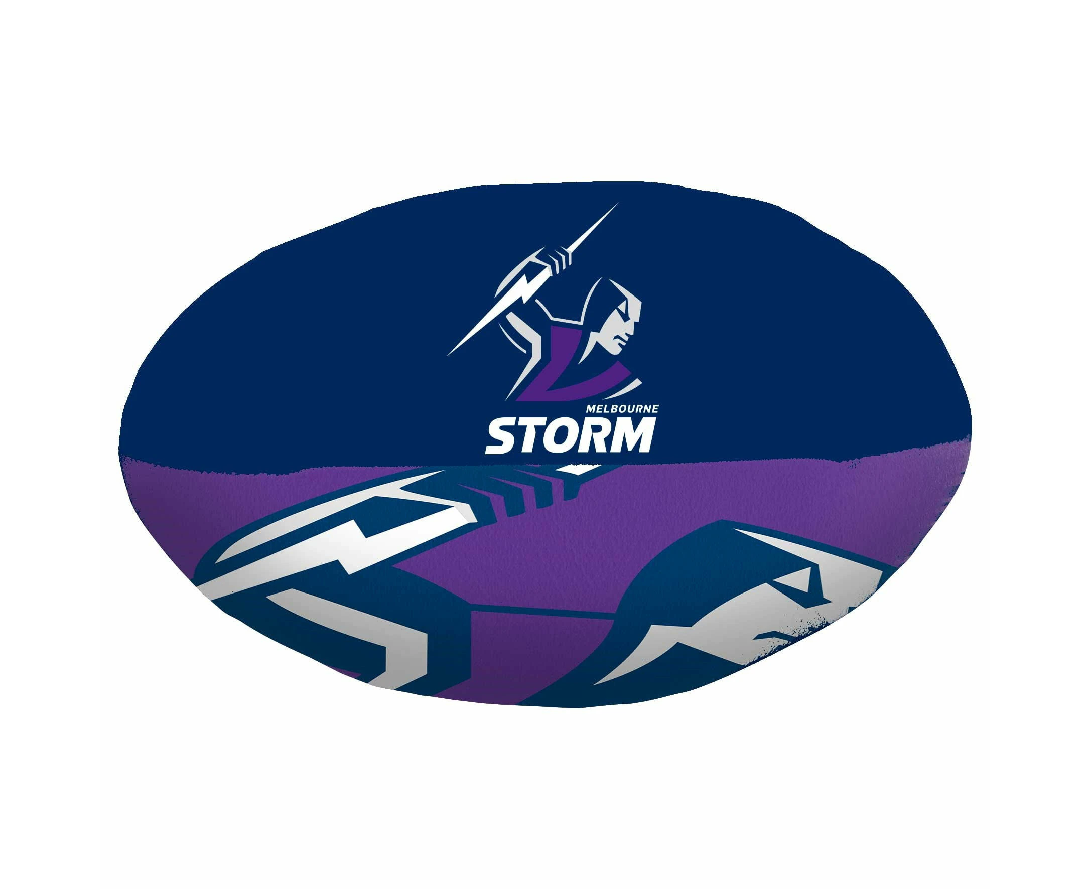 Melbourne Storm NRL Plush Football Ball Soft Sublimated Team Jersey Print