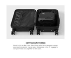 Mazam 2PCS Luggage Suitcase Trolley Set Travel TSA Lock Storage Hard Case Black