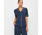 Target Soft Comfort Bamboo Full Length Pyjama Set - Blue