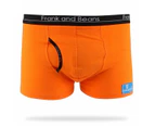 Mens Boxer Briefs 5 Pack Frank and Beans Underwear - Orange