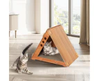 Pawz Cat Scratcher Scratching Board Corrugated Cardboard Scratch Bed Condo House