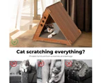 Pawz Cat Scratcher Scratching Board Corrugated Cardboard Scratch Bed Condo House