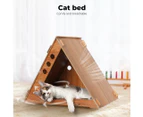 Pawz Cat Scratcher Scratching Board Corrugated Cardboard Scratch Bed Condo House