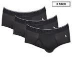 Polo Ralph Lauren Men's Microfibre Brief 3-Pack - Black