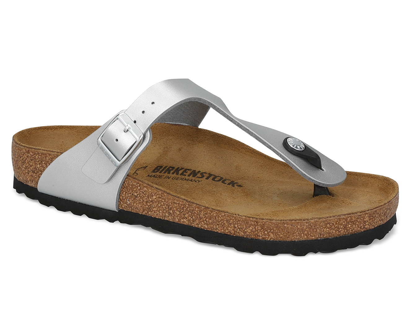 Birkenstock Unisex Gizeh Regular Fit Sandals Silver Nz