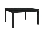 vidaXL Garden Table Black 82.5x82.5x45 cm Solid Wood Pine