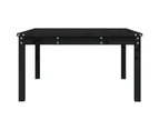 vidaXL Garden Table Black 82.5x82.5x45 cm Solid Wood Pine