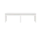 vidaXL 2-Seater Garden Bench White 159.5x44x45 cm Solid Wood Pine