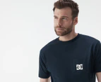 DC Men's Star Pocket Tee / T-Shirt / Tshirt - Navy Blazer