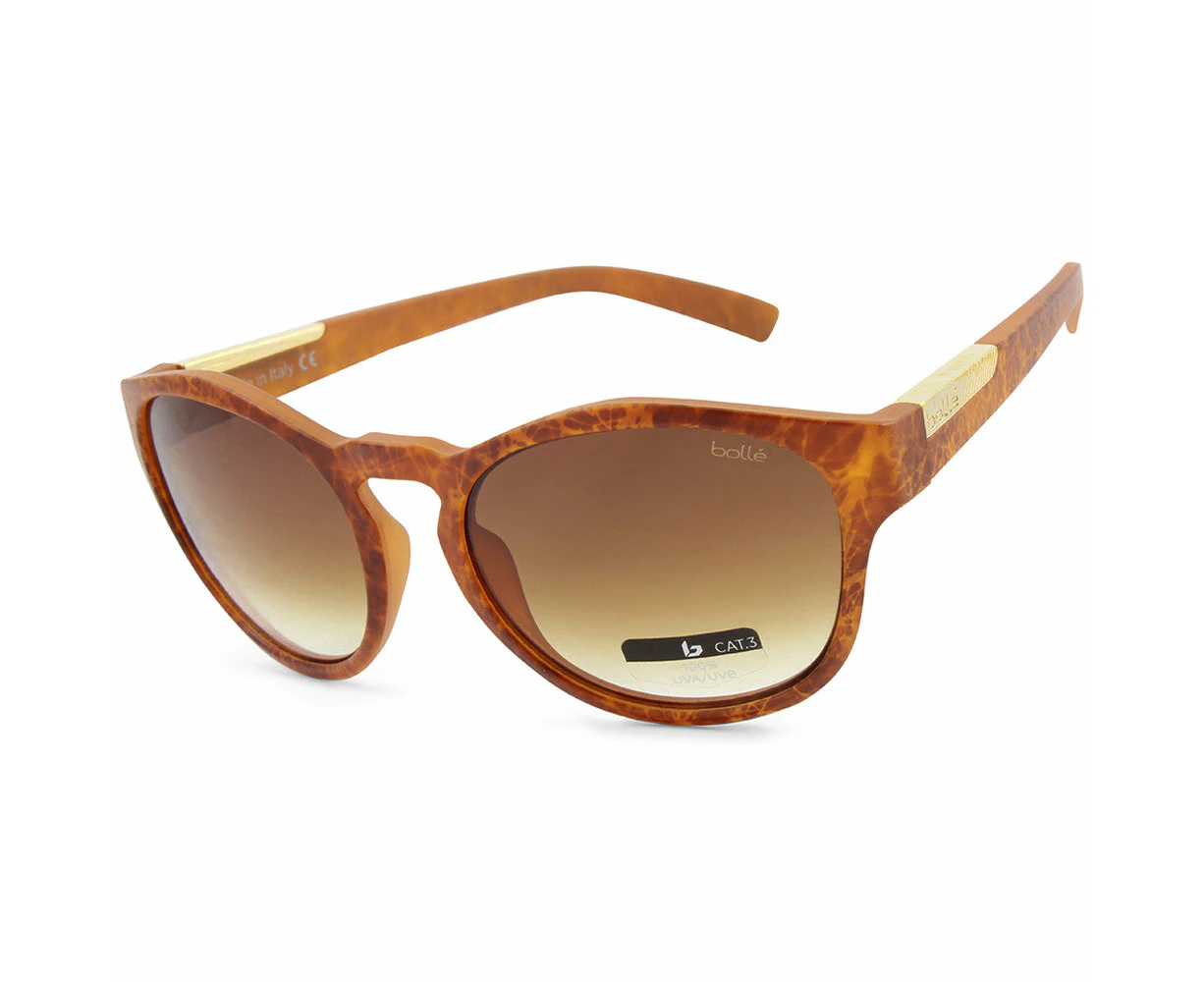 Bolle Rooke Matte Amber/Brown Gradient Women's Designer Sunglasses 12598