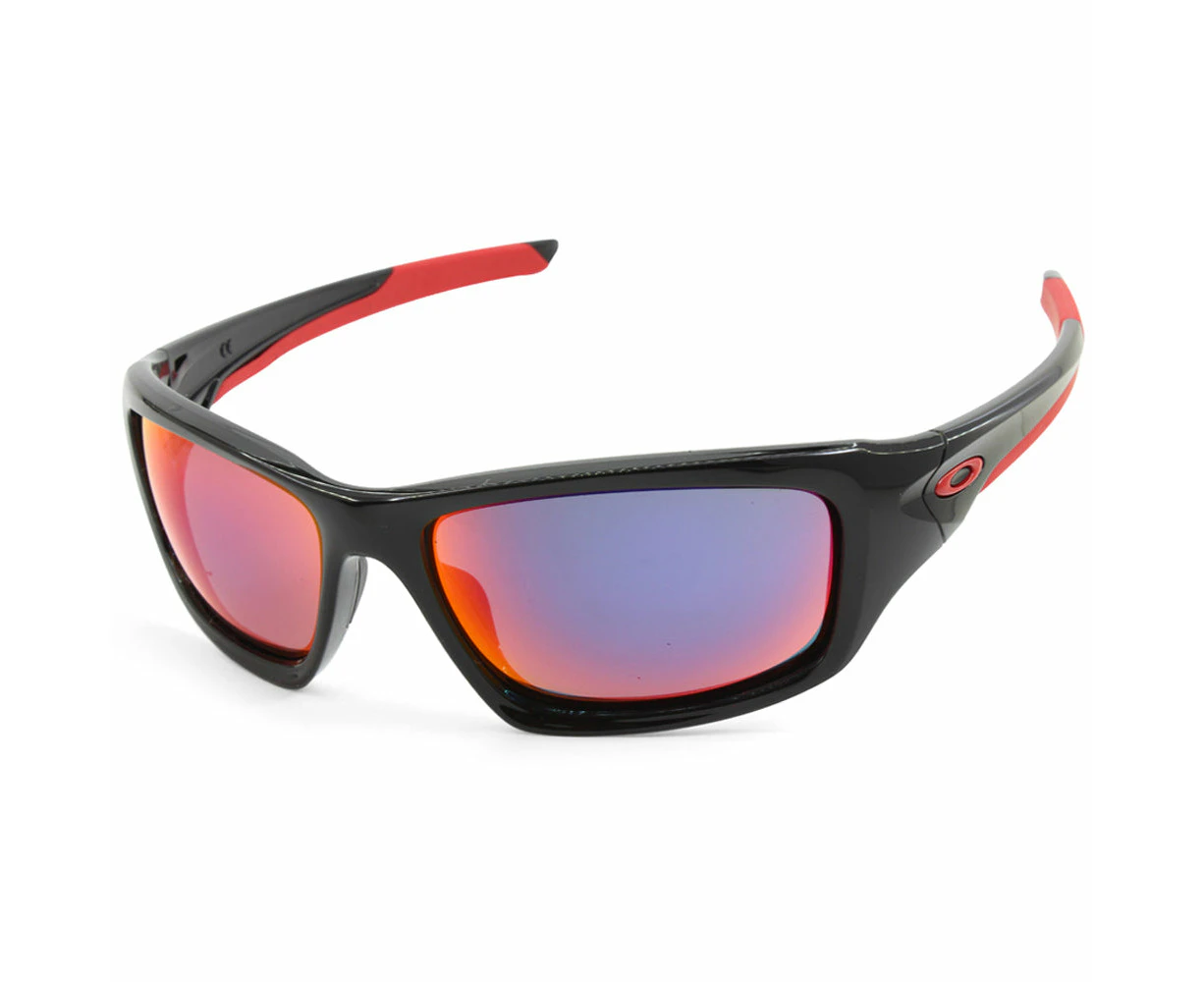 Oakley Valve Polished Black/Red Iridium Men's Sports Sunglasses OO9236 02