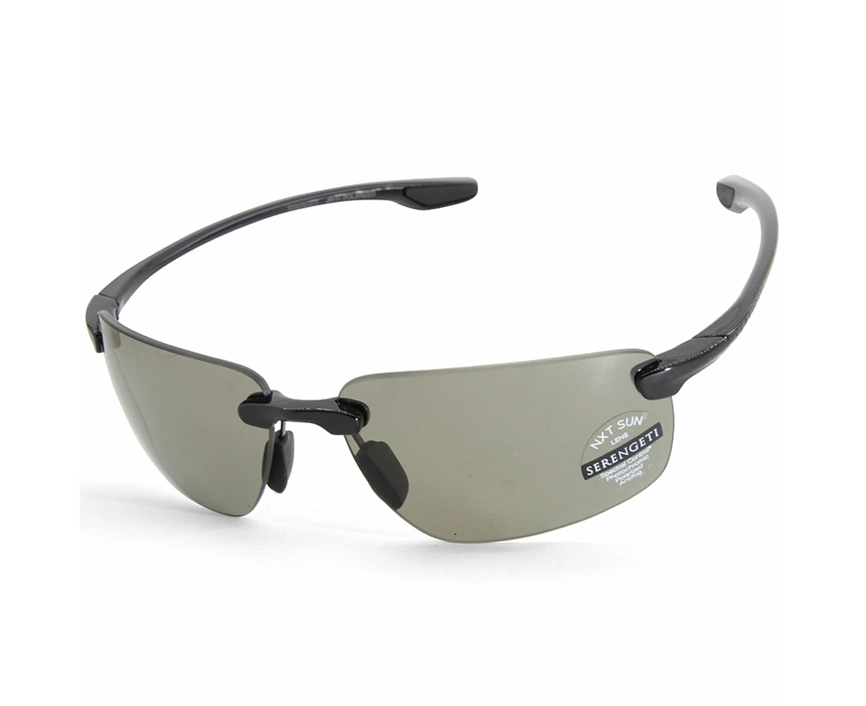 Serengeti Erice Shiny Black/Grey Polarised Photochromatic Unisex Sunglasses 8504