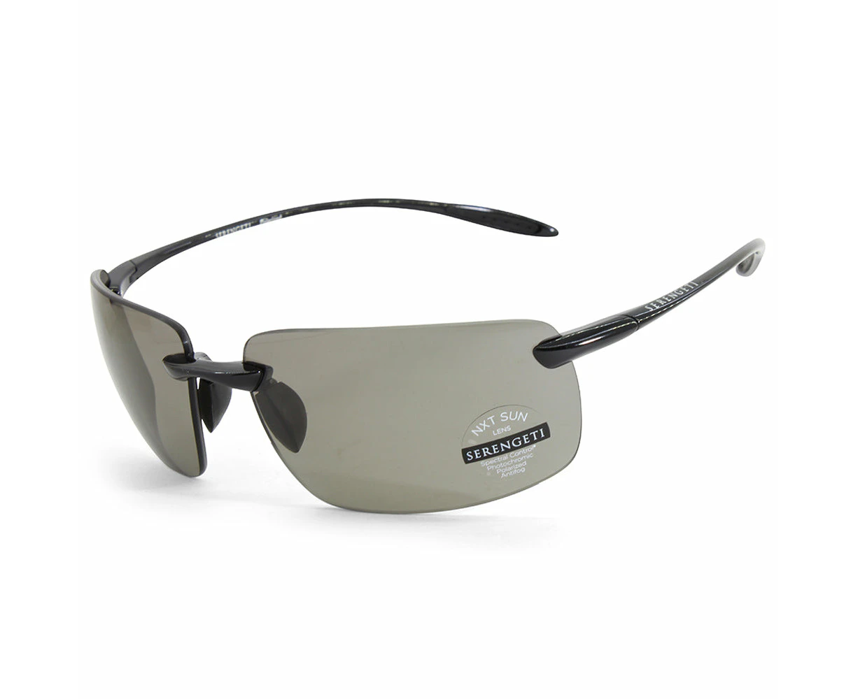 Serengeti Silio Shiny Black/Grey Polarised Photochromatic Unisex Sunglasses 8923