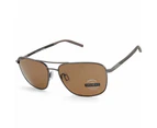 Serengeti Spello Shiny Gunmetal/Brown Mineral Polarised Unisex Sunglasses 8799