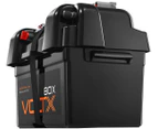 VoltX Battery Box 12V 2xUSB Portable Deep Cycle AGM Lithium Camping Cig Socket