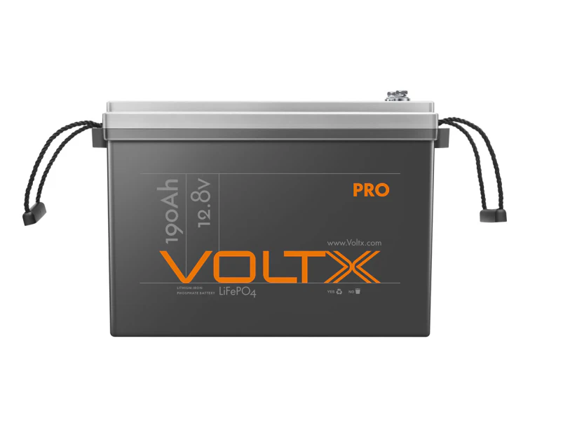 VoltX Pro 12V 190Ah Lithium Iron Phosphate Battery LiFePO4 Built-in 150A BMS Rechargeable Deep Cycle 4WD Solar Boat RV Camping Replace SLA AGM LEAD ACID