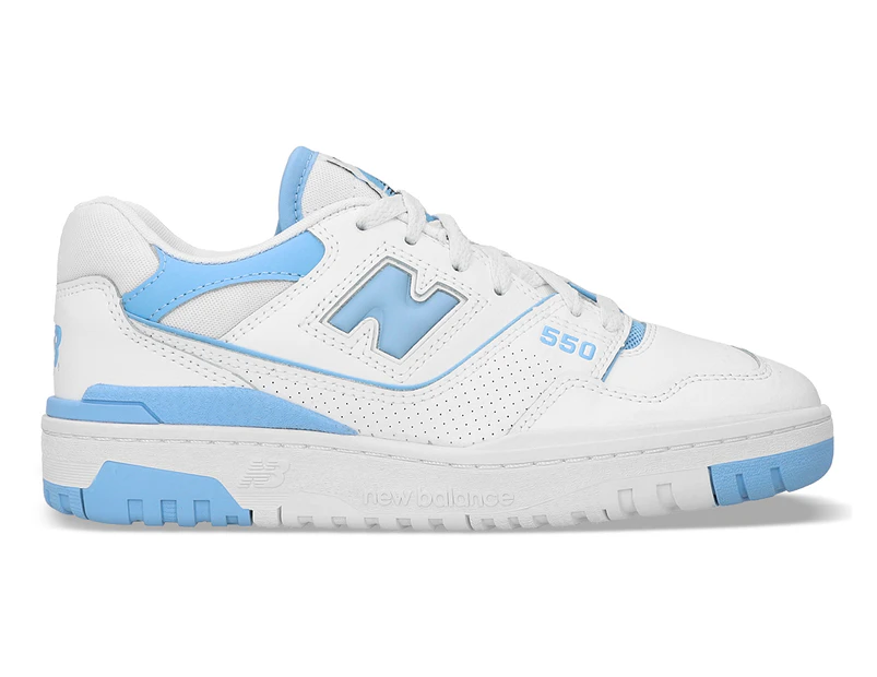 New Balance Women's BB 550 NCG Sneakers - White/Sky Blue