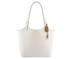 Coach Polished Pebble Leather Day Tote Bag - Chalk