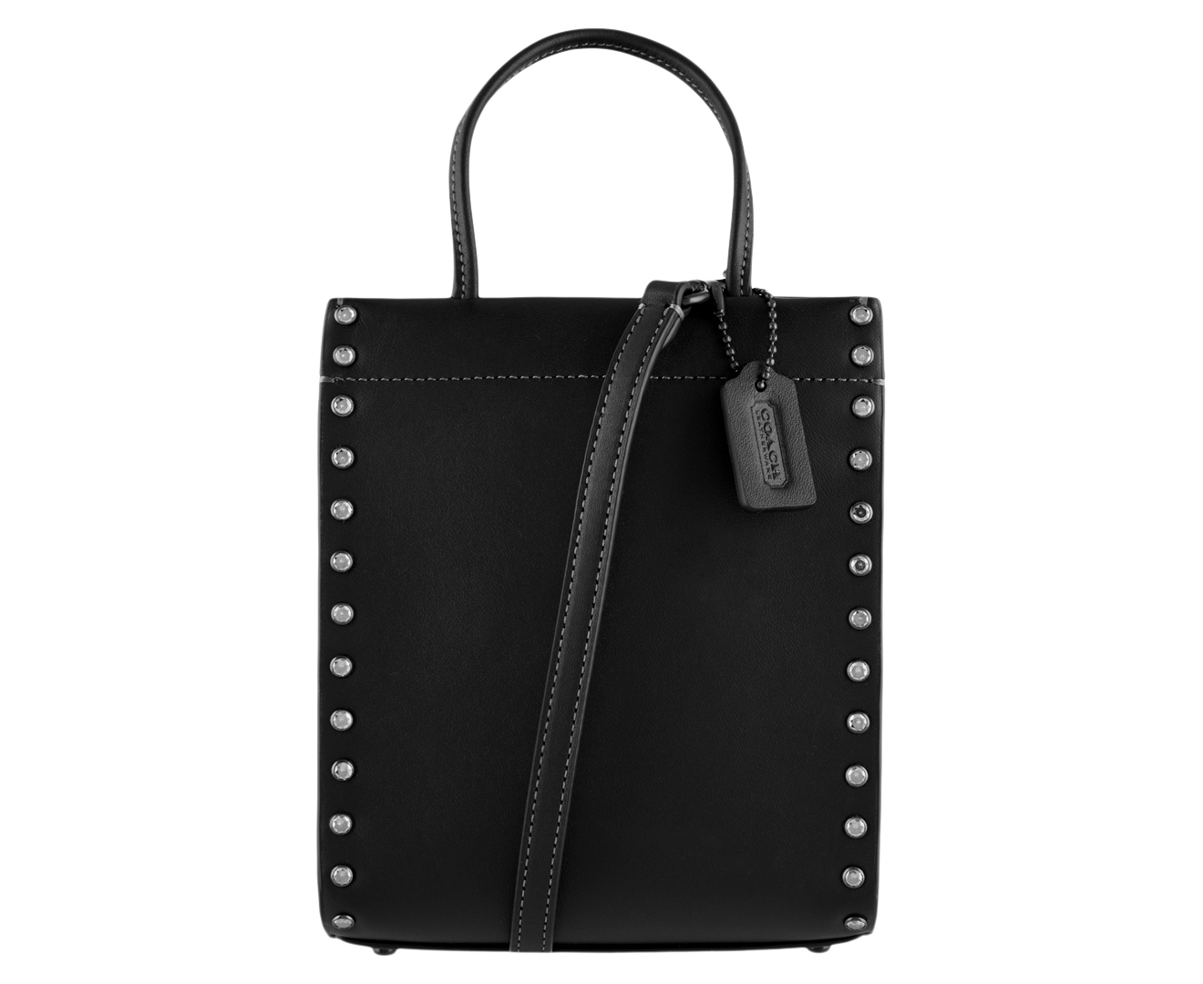 Coach black best sale studded bag