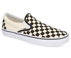 Vans Men's Classic Slip-On Shoe - Black/White Checkerboard/White