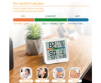 Large screen hygrometer, color screen temperature and humidity clock, multi-function digital electronic clock