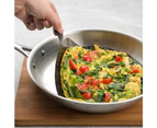 3x Nostik Reusable 24cm Round Non-Stick Omelet Liner Cooking Mat Sheet Pad Black