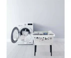 White Magic Plastic 50L Laundry Basket Clothes Standing Organiser Bin w/ Legs