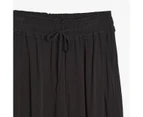 Target Resort Crinkle Culotte Pants - Black