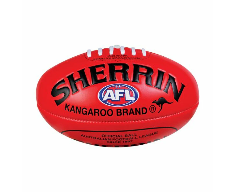 AFL Sherrin Soft Touch Youth Football - Red