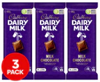 3 x Cadbury Dairy Milk Milk Chocolate 180g