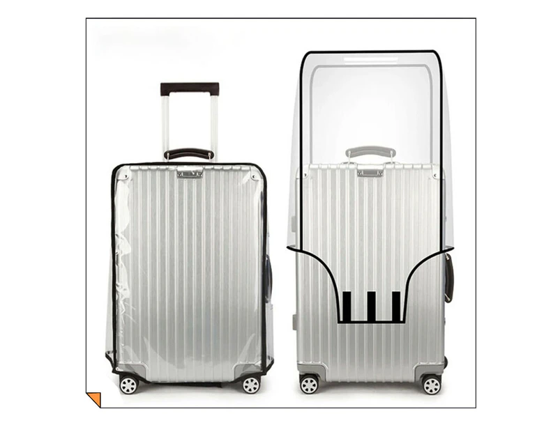 Full Transparent Luggage Protector Cover Waterproof PVC Trolley Travel  Protector Suitcase Cover