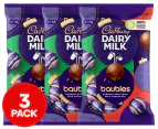 3 x Cadbury Dairy Milk Baubles 112g