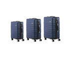 Rimoli Durabale 3pc Hardcase Luggage Set | Premium Lightweight 360 Spinner Wheels Suitcase Travel Set by Mazam | 4 Colours - Green