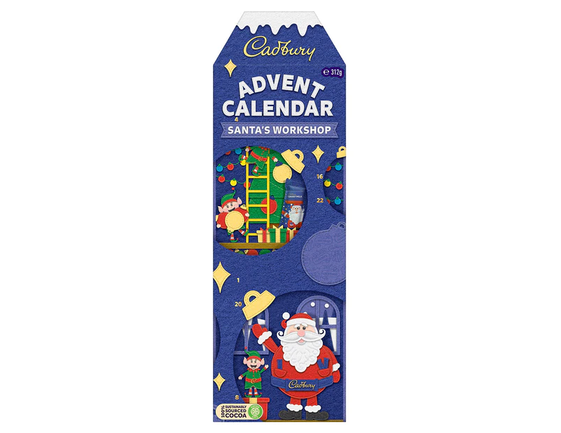 Cadbury Santa's Workshop Advent Calendar 312g