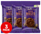 3 x Cadbury Baking Melts Dark Chocolate 225g