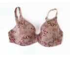 2 x Berlei Barely There Bras Contour Underwire Bra Womens Pack (63K) Nylon/Polyester - Star Flower & Rosewood (63K)