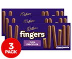 3 x Cadbury Fingers Milk Chocolate 114g