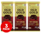 3 x Cadbury Old Gold 70% Cocoa 180g