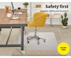 Marlow Chair Mat Carpet Floor Protector PVC Home Office Room Computer Mat 120x90 - Clear