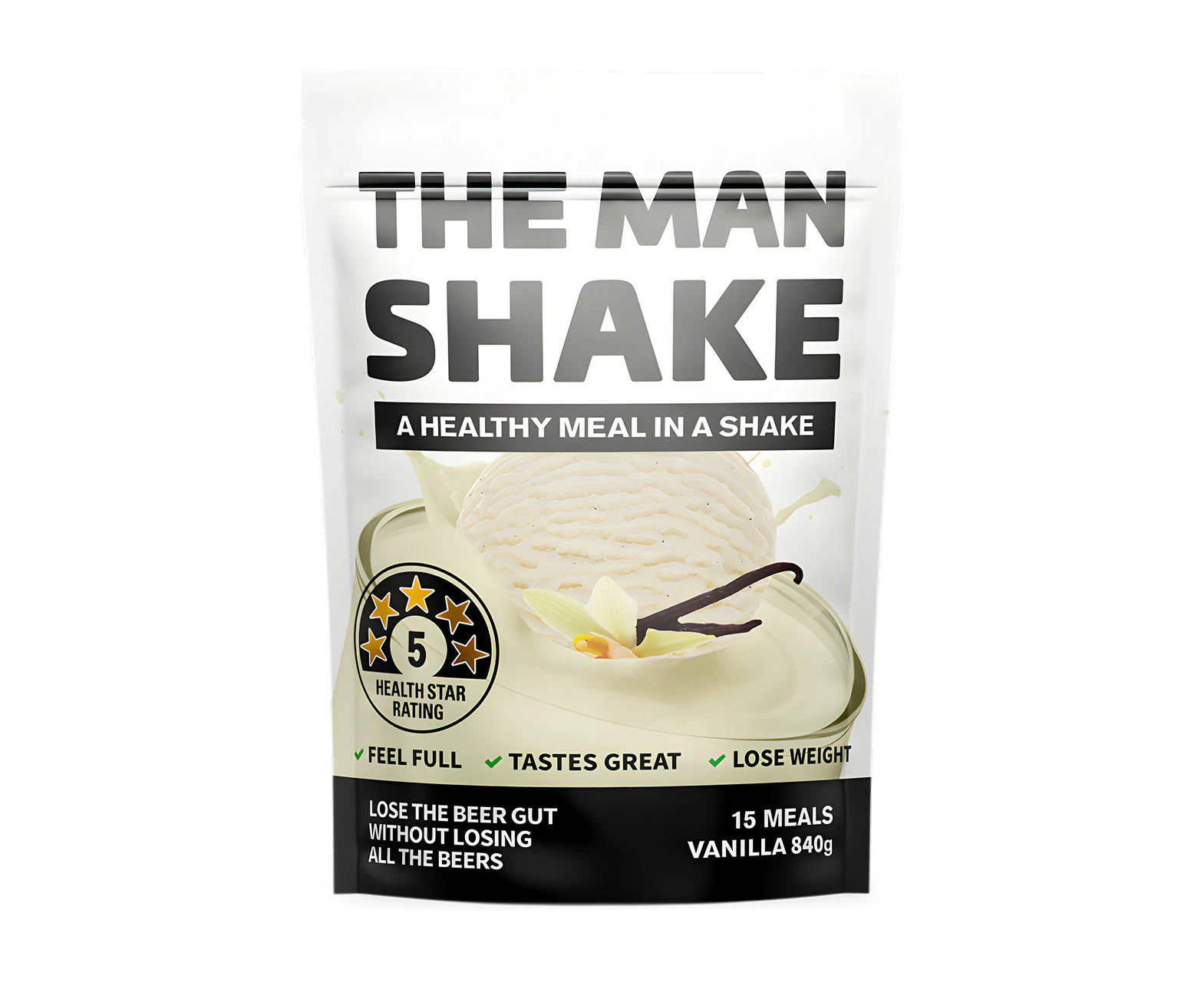 The Man Shake Vanilla Flavour 840g