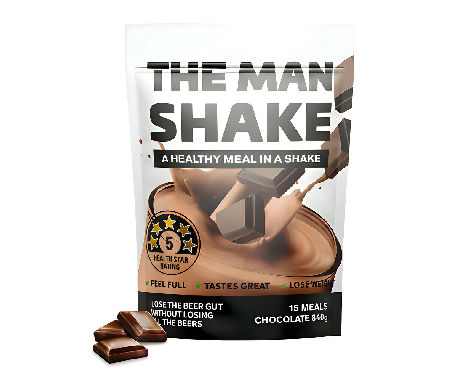 The Man Shake Chocolate Flavour 840g