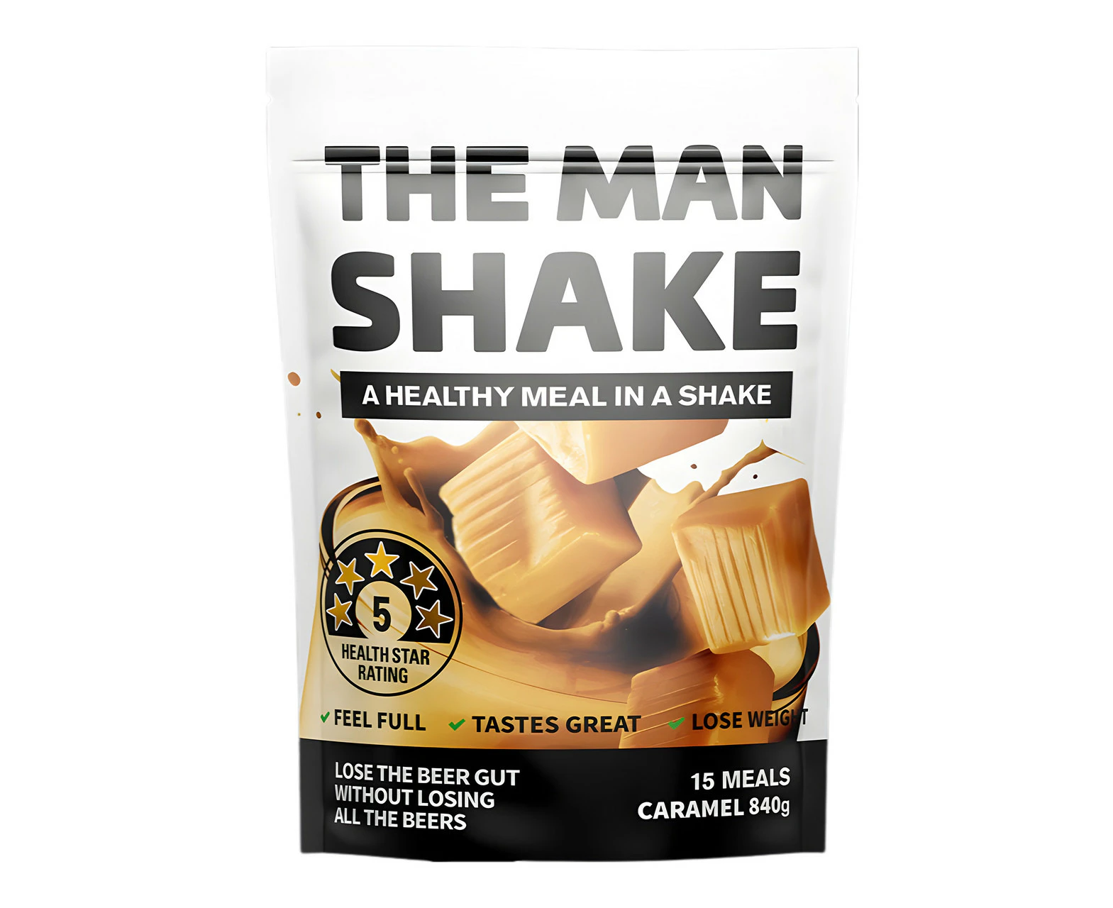 The Man Shake Caramel Flavour 840g