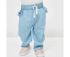 Target Baby Frill Back Tencel Pants - Blue