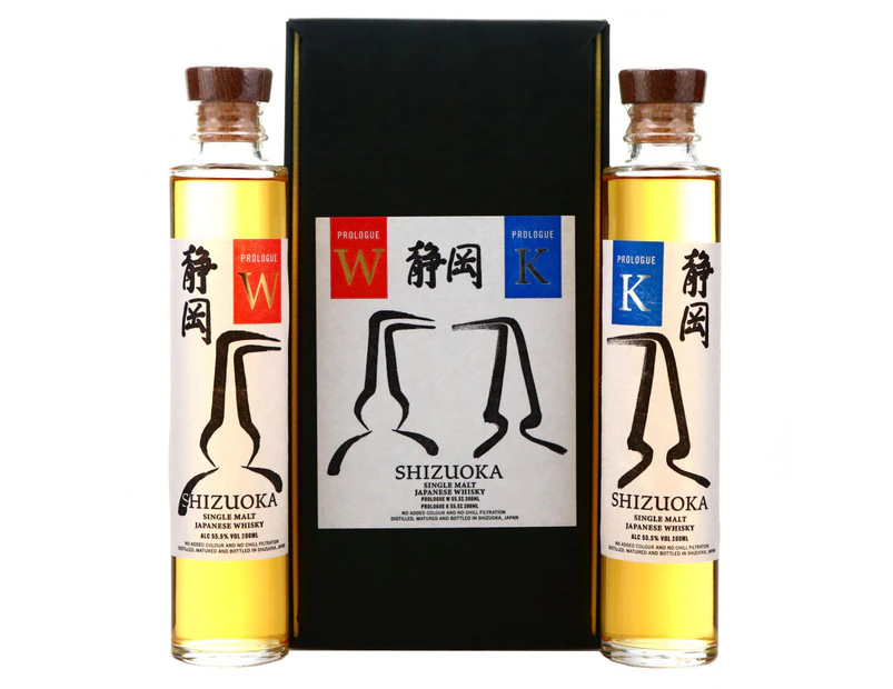 Shizuoka Prologue K & Prologue W Tasting Set Single Malt Japanese Whisky 2x200ml